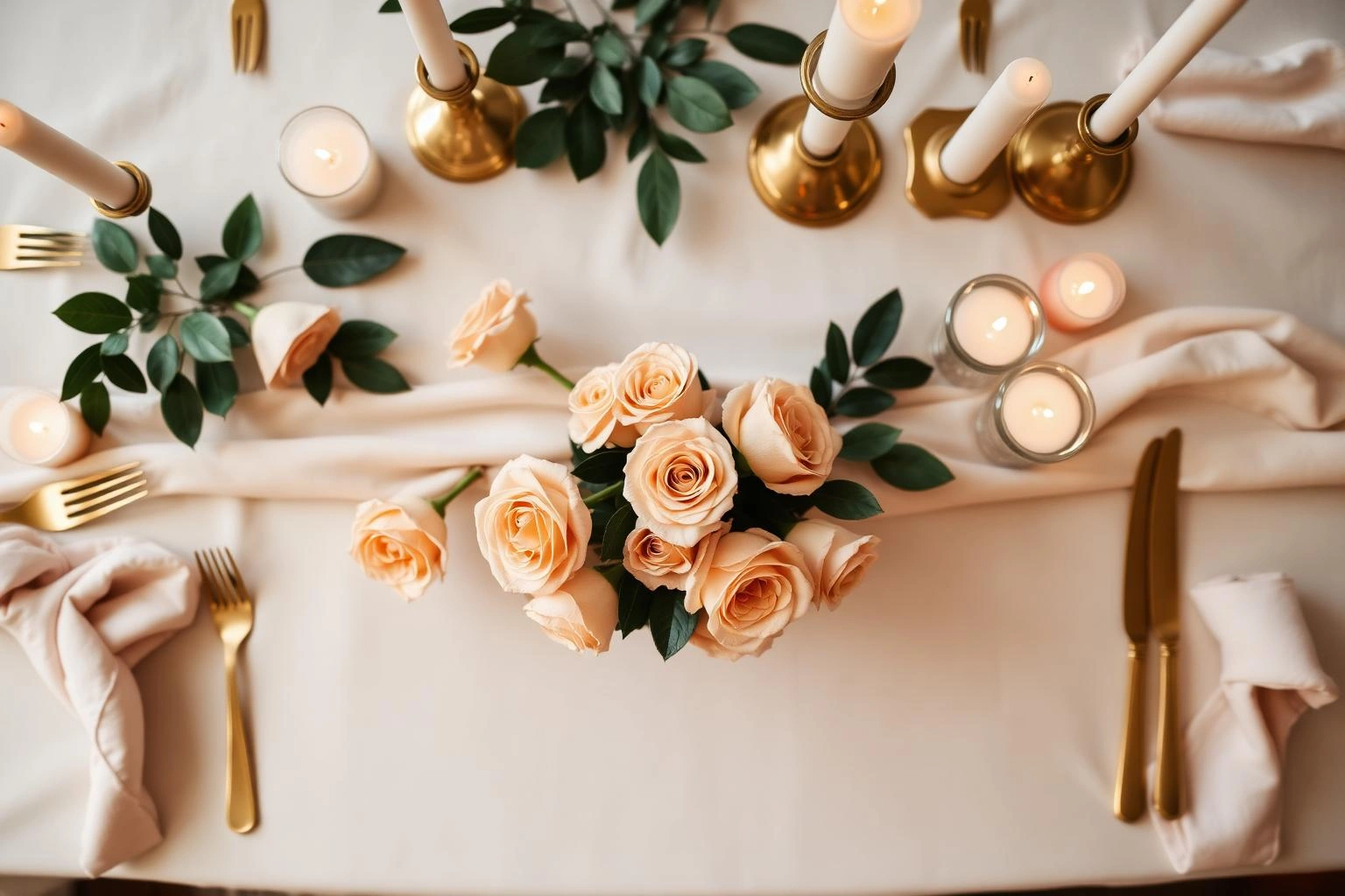 Elegant wedding table setting